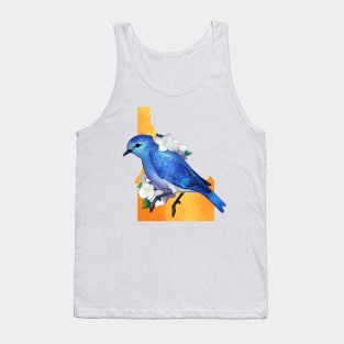 Idaho Mountain Bluebird and Syringas Tank Top